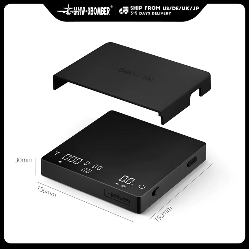 Cube Coffee Scale 3.0 Pro Max Digital Kitchen Coffee Scale High Precision Flow Rate Big Battery Coffee Accessories