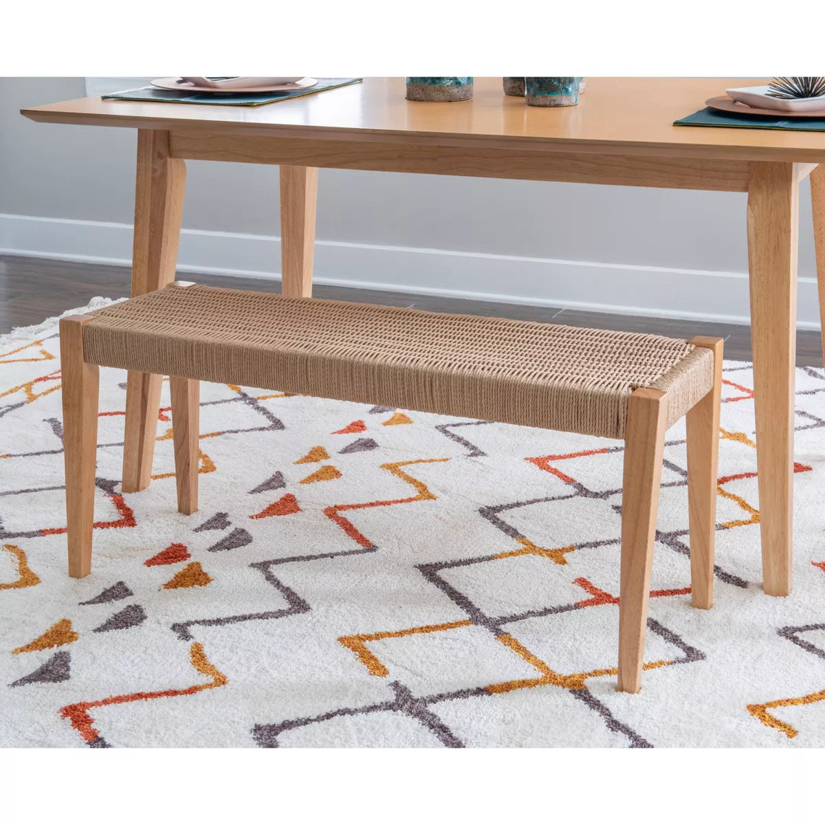 Clara Dining Bench -Brown