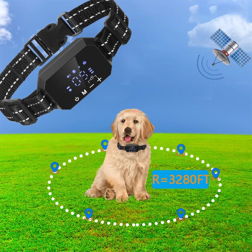 Gps Tracker for Dog Waterproof Dog Collar Real Time Tracking No Transmitter and Wire Locator Pet Locator Support Geo-Fence Alarm