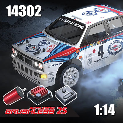 MJX 14302 V2.0 1/14 Scale Brushless Motor RC Off-Road Car - 4WD Remote Control Vehicle with 55Km/h High-Speed Racing and Drift Capabilities