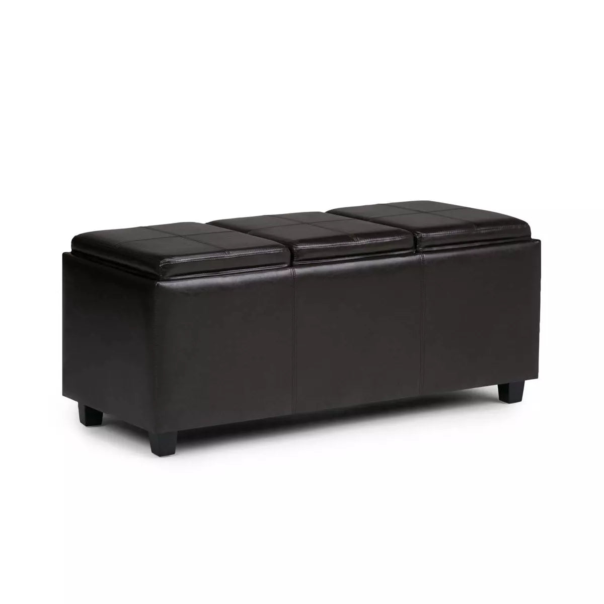 Franklin Storage Ottoman and Benches - Red
