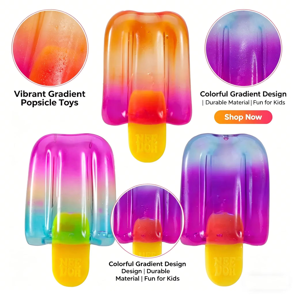 Ice Cream-Themed Slow Rebound Fidget Toys for Stress Relief and Sensory Stimulation - Ideal for Birthdays and Party Favors