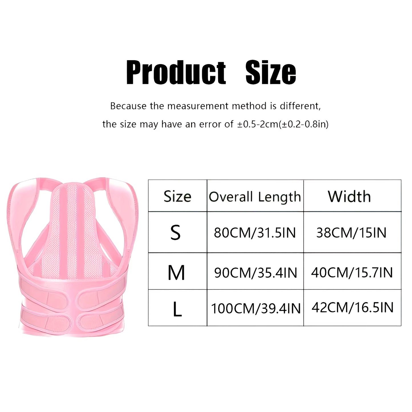 Back Brace Posture Corrector for Unisex Shoulder Straightener Adjustable Full Back Support Upper Hunchback Spine Corrector