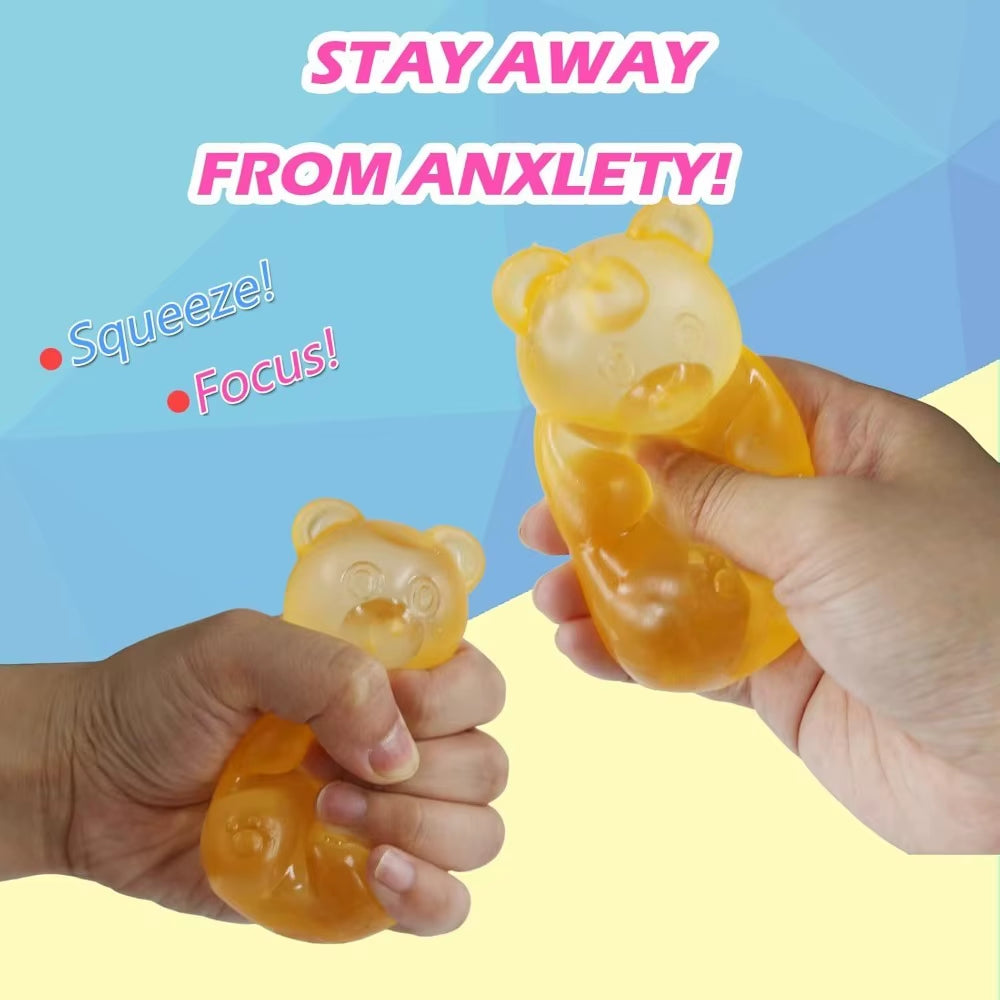 Mini Bear Maltose Squishy - Soft Slow-Rebound Stress Relief Ball, Sensory Fidget Toy for Anxiety and ADHD, Ideal Gift for All Ages