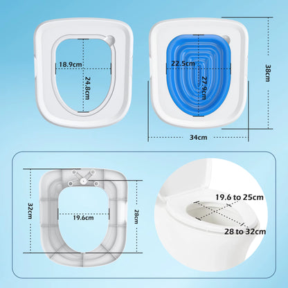 Pet Cat and Dog Toilet Training Artifact Kit Sand Tray Toilet Removable Reusable Trainer Toilet Pet Cleaning Training Products