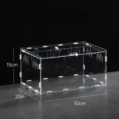 Reptile Habitat Terrarium Breeding Box Acrylic Case Nano Arboreal Tarantula Enclosure Spider Scorpion Bearded Dragon Habitat