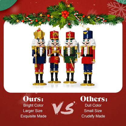 Christmas Nutcracker Building Block Set - 943 Piece Nutcracker King and Soldier Toy Gift for Children