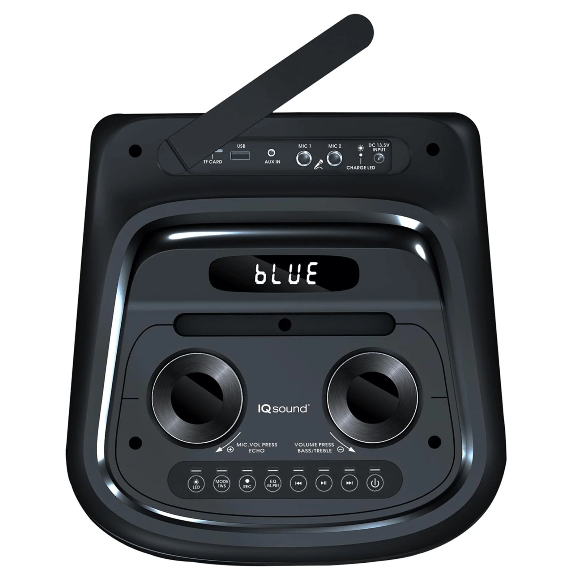 IQ Sound Torusflex 2X10-Inch Portable Bluetooth DJ Speaker