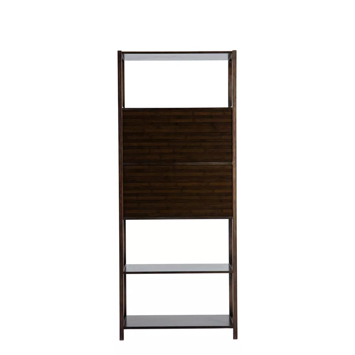 Left-Facing Selma Bamboo Spindle Bookcase 