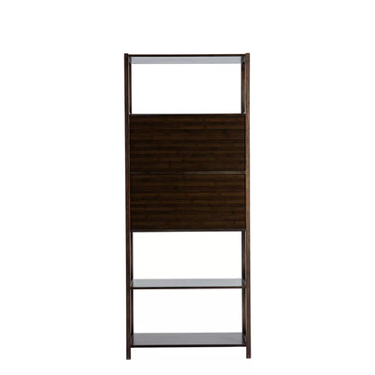 Left-Facing Selma Bamboo Spindle Bookcase 