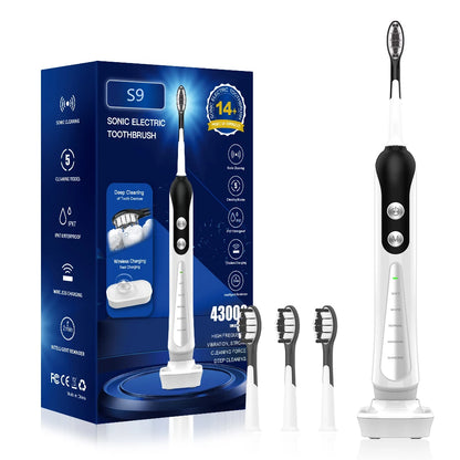 S9 Sonic Electric Toothbrush Cordless USB Rechargeable Whitening Toothbrush Waterproof Ultrasonic Automatic Tooth Brush