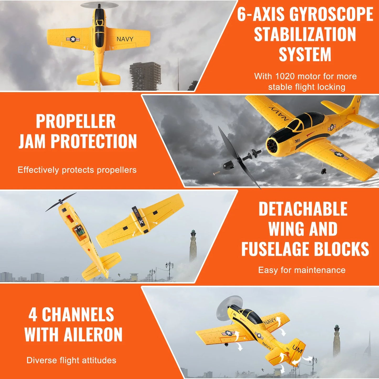 RC Airplane Trainer Aircraft EPP Foam RC Plane Toy 2.4 Ghz Remote Control