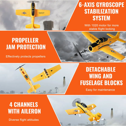 RC Airplane Trainer Aircraft EPP Foam RC Plane Toy 2.4 Ghz Remote Control