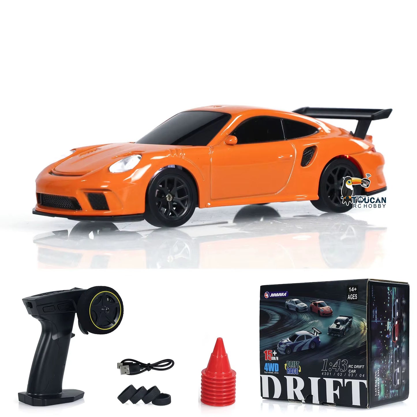 US Stock RC Drift Car 1/43 RTR Race 4WD Gyro Four-Wheel Drive Radio Control High Speed Model 2.4G Racing Drifting Cars Toy Model