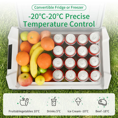 Alpicool NL Series Portable Car Refrigerator and Freezer - 12V Compressor Cooler for Camping and Travel (25L, 35L, 45L)