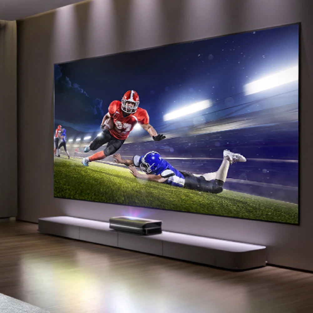 120Inch ALR Projector Cinematic Screen UST 16:9 170° Viewing Angle Ambient 95% Ceiling Light Giant Cinema Screen