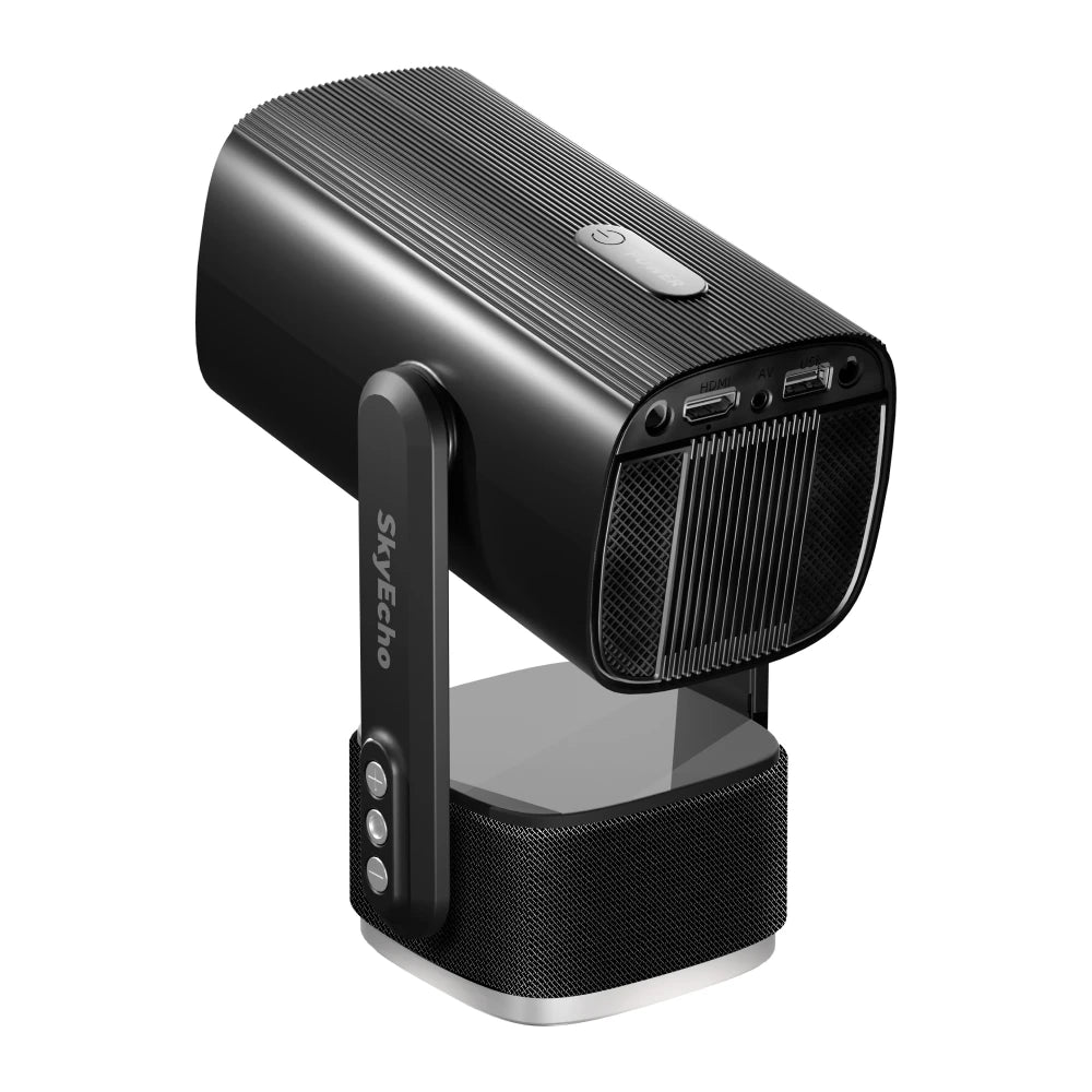  Freeone-Pro Auto Focus Built-In Battery Ceiling Projector Android 1+8G 350 ANSI Lumens 1080P 4K Decoding Supported Built-In 6W Surround Speaker Wifi6 Bluetooth 5.2 Home Theater Outdoors Wireless Projectors