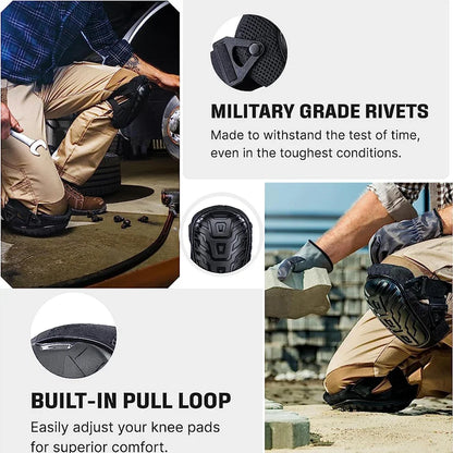 Professional Knee Pads for Work; Gardening & Construction Knee Pads with Thick Gel Cushion,Industrial Heavy Duty Knee Pads1Pair