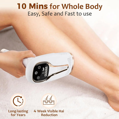 Women’S IPL Hair Removal System with 990000 Flashes Painless Laser Epilator for Home Use Body and Bikini