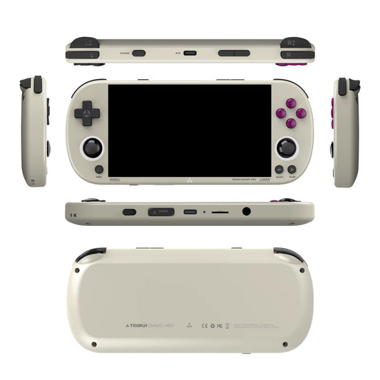 Smart Pro Handheld Game Console 4.96''IPS Screen Linux System Joystick RGB Lighting Smartpro Retro Video Game Player Gift