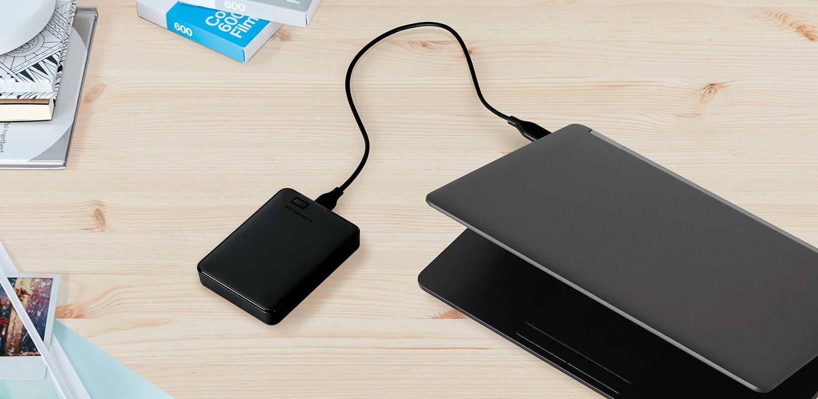 WD 1.5TB Elements Portable USB 3.2 Gen 1 Hard Drive HDD - WDBU6Y0015BBK-