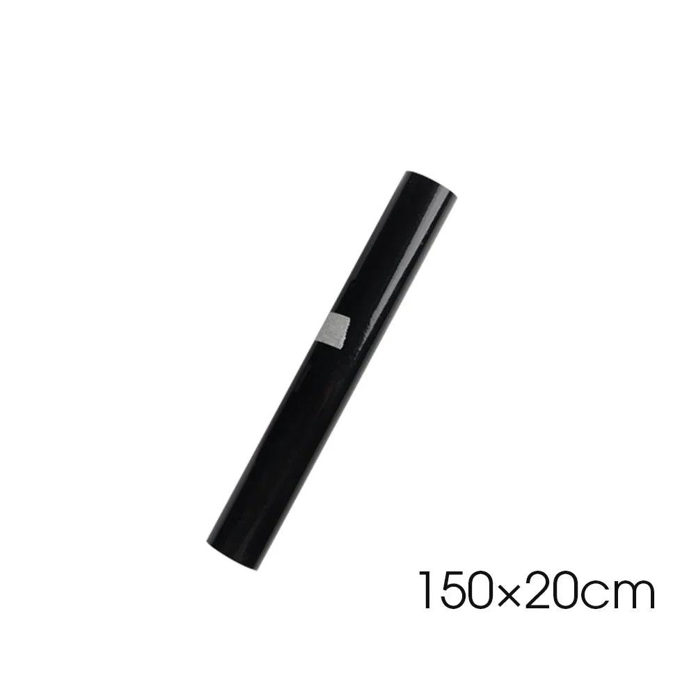 Gloss Black Self-Adhesive Vinyl Wrap for Automotive Applications - 150 x 50 cm Color Changing Film