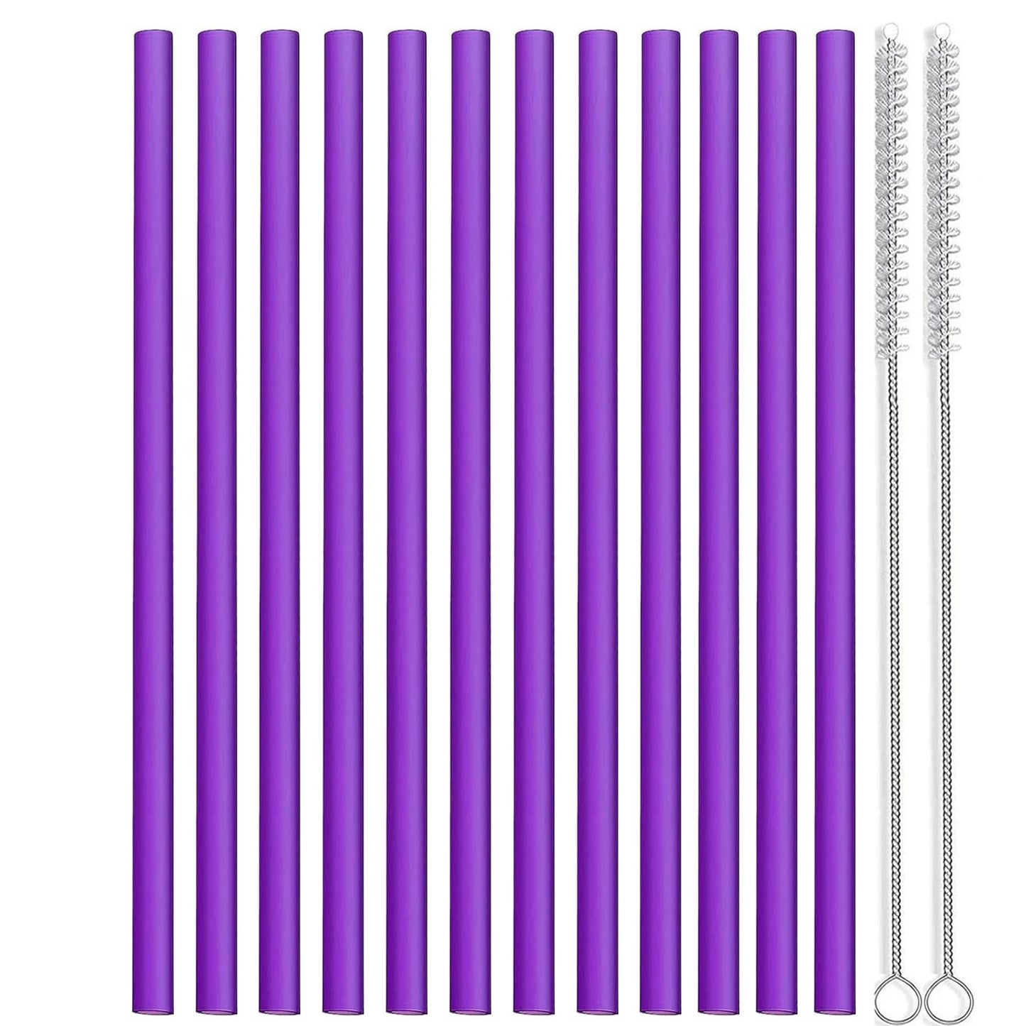 Set of 12 Long Color Replacement Straws for 40 Oz and 30 Oz Tumblers