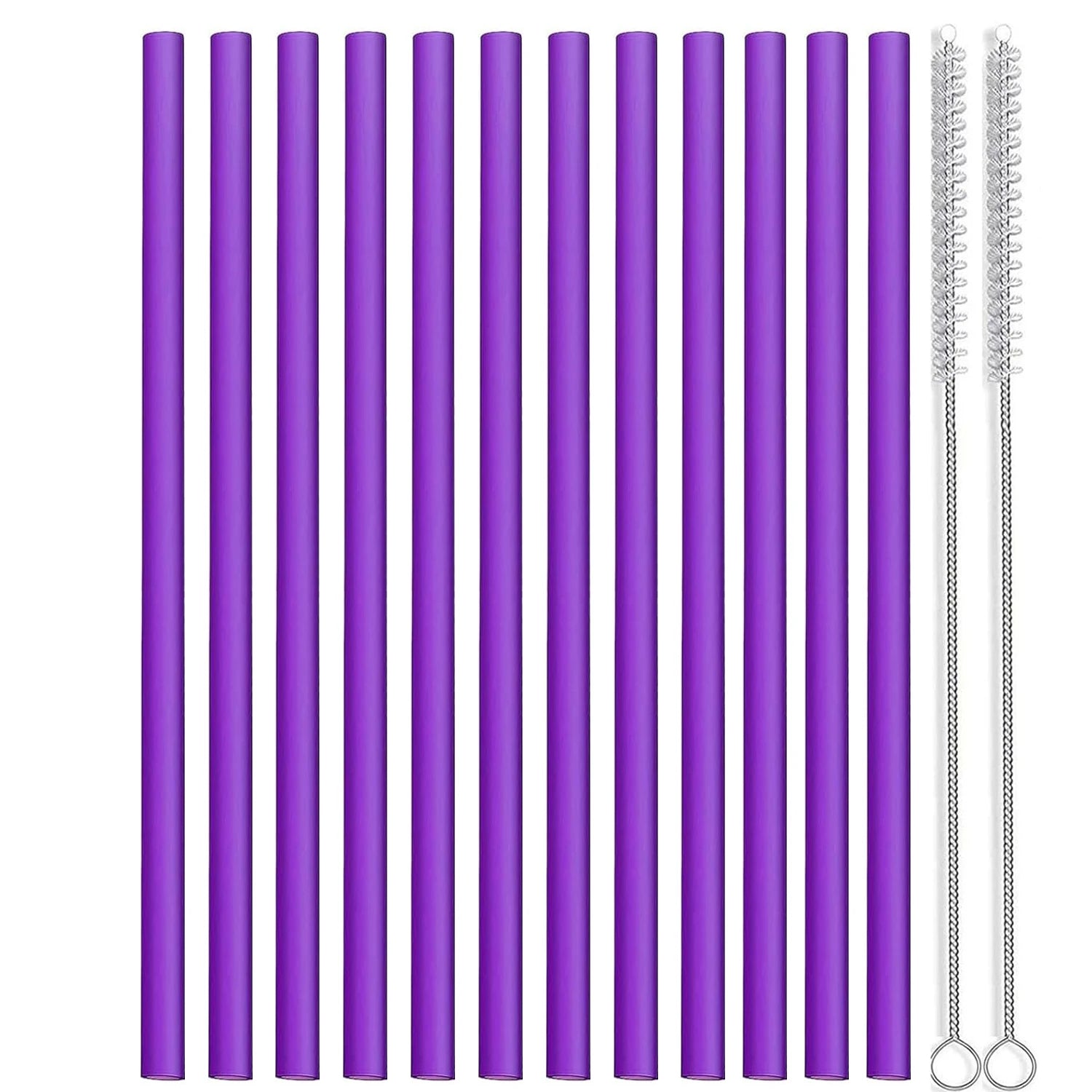 Set of 12 Long Color Replacement Straws for 40 Oz and 30 Oz Tumblers