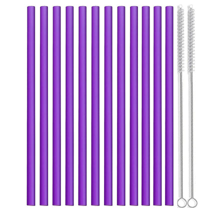 Set of 12 Long Color Replacement Straws for 40 Oz and 30 Oz Tumblers