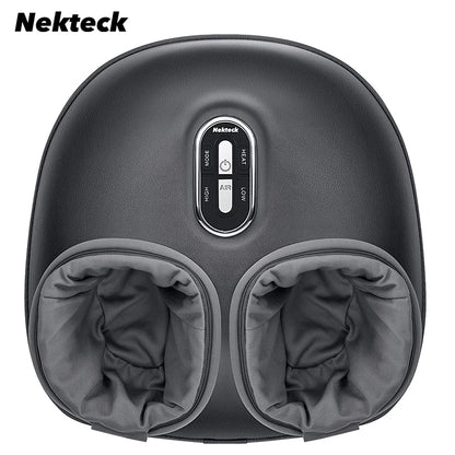 Foot Massager Heating Therapy Air Compression Shiatsu Knead Roller Muscle Relaxation Electric Foot Massage Machine