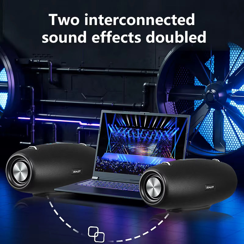 S67 Wireless Speaker Withshoulder Strap,Outdoor,Waterproof,Portable Speaker with Loud Stero and Booming Bass,40H Playtime