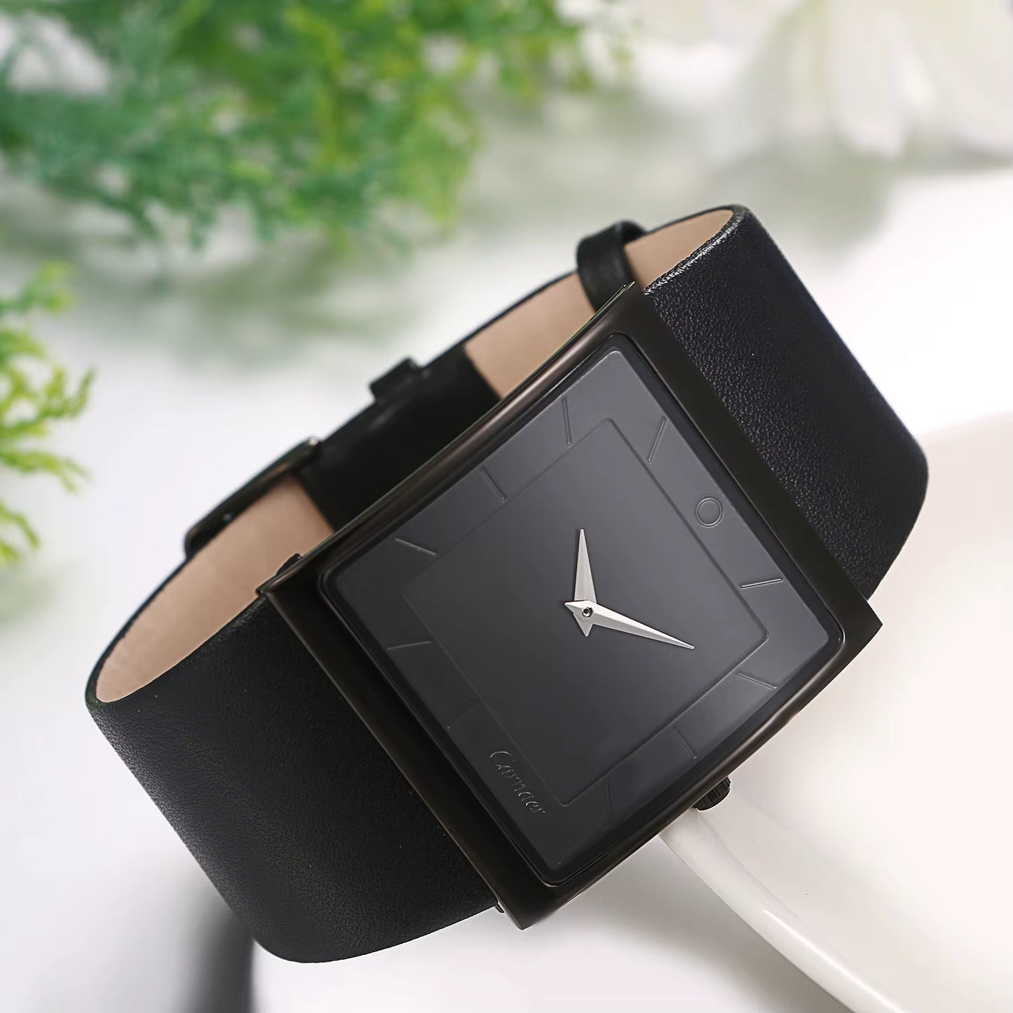New Trendy Men'S Top Brand Luxury Watch Relogio Masculino Clock Man'S Genuine Leather Strap Male Quartz Wristwatches