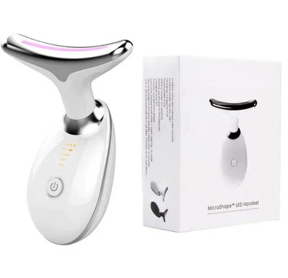 Wavy Chic Beauty Facial Massager, 7 Color Wavy Acne Beauty Microcurrent Facial Device Skin Firming for Face Neck Beauty Device