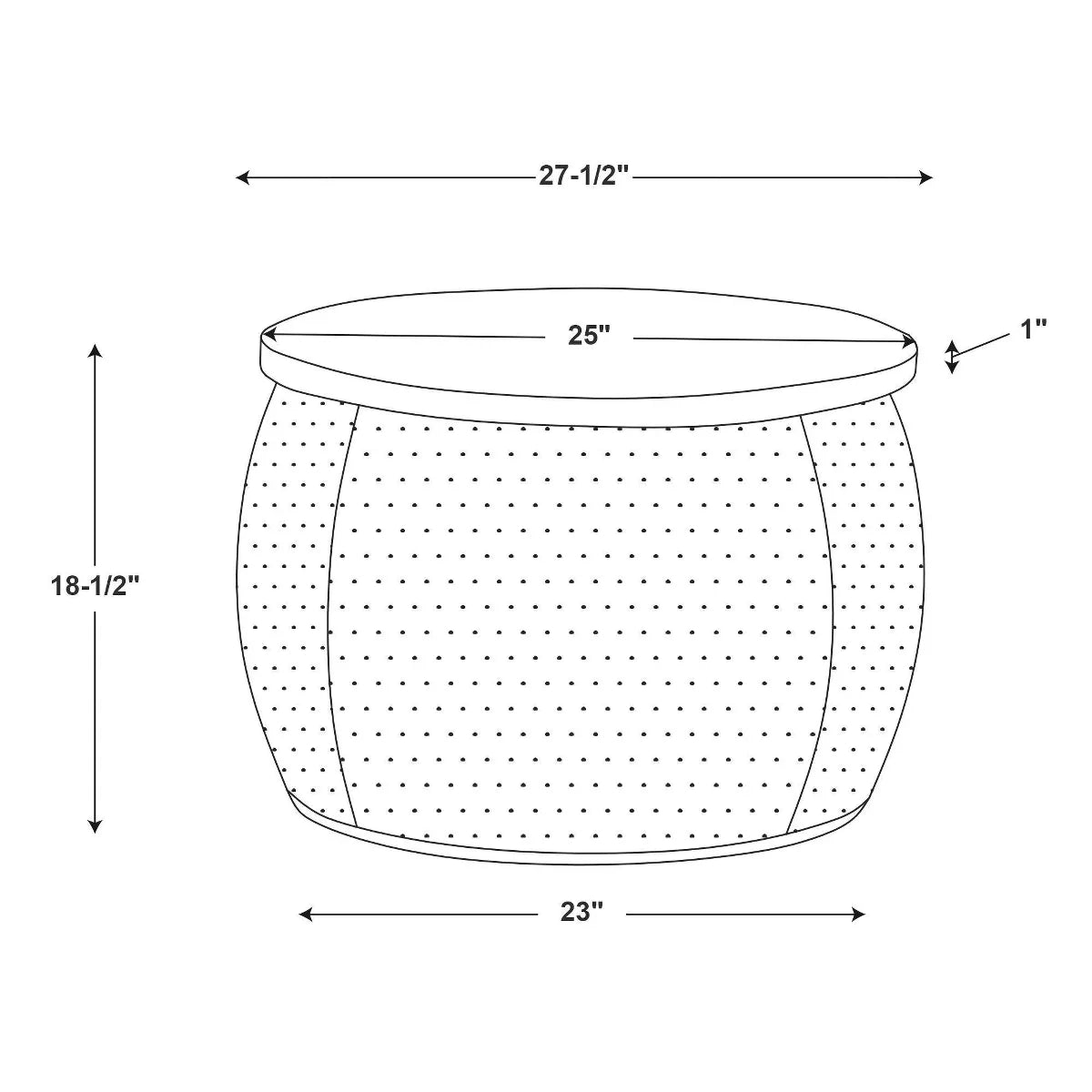 Beaton Drum with Storage