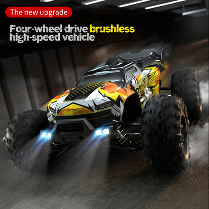 Wltoys 16101 Pro 1:16 Scale 75KM/H 4WD Remote Control Car with LED Lights - High-Speed Drift Monster Truck for Children