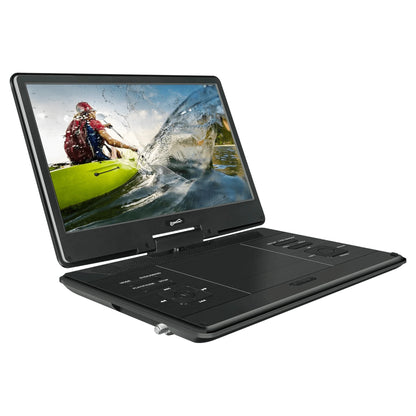 Supersonic 14-Inch Portable LED DVD Player with Built-In Hybrid TV Tuners ACDC Compatible