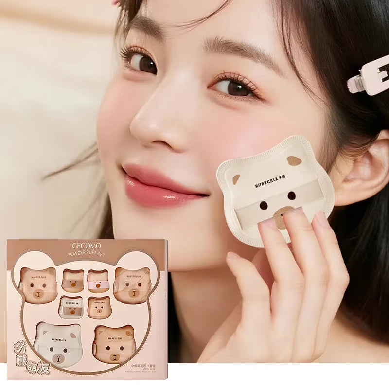 Dual-Use Soft Marshmallow Air Cushion Sponge Powder Puff for Liquid Foundation and Daily Cosmetic Application