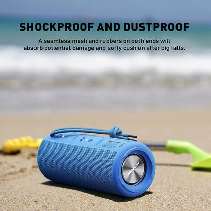 Waterproof Portable Bluetooth Speaker - Blue