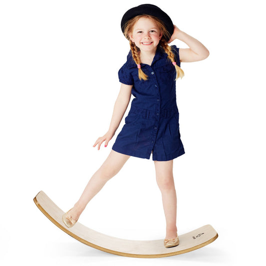  35-Inch Wooden Balance Board for Children and Adults - Weight Capacity of 660 lbs