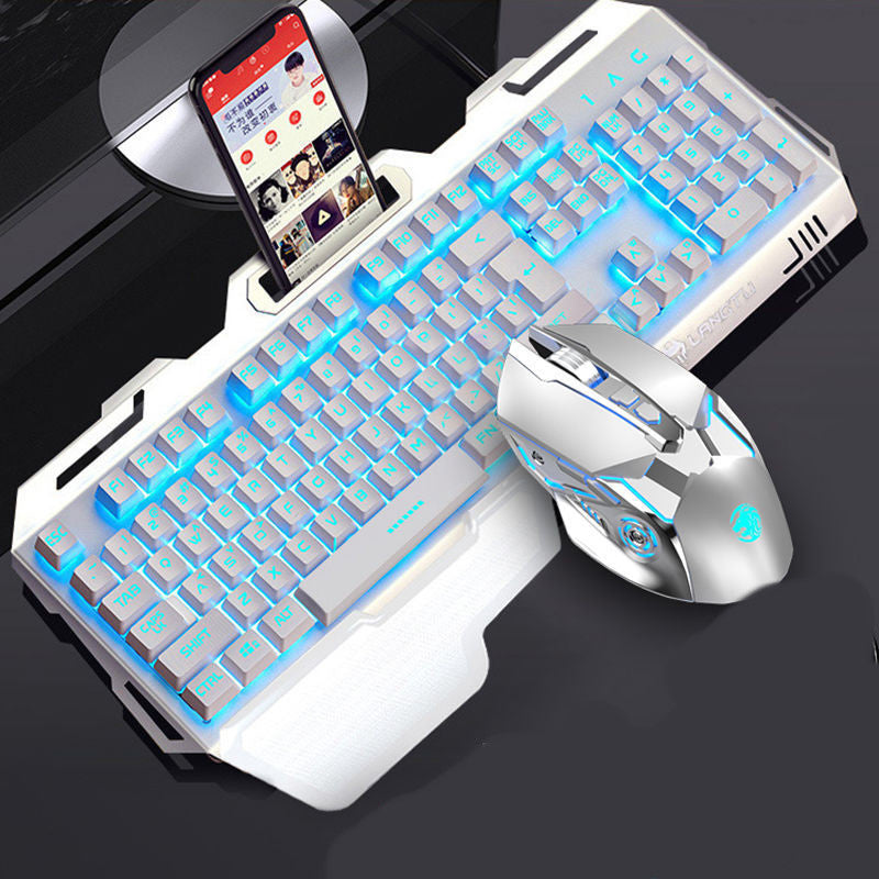 Wrangler Real Manipulator Keyboard, Wired Gaming Mouse, and Headset - Three-Piece Set for Notebook and Desktop Computers