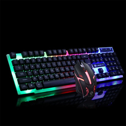 Gaming CF LOL Keyboard and Mouse Glowing Set for Enhanced Gaming Experience - GTX300 