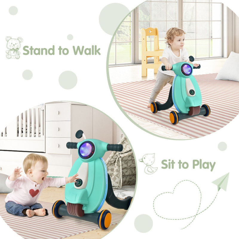Multi-Functional Baby Sit to Stand Learning Walker with Illumination and Audio Effects