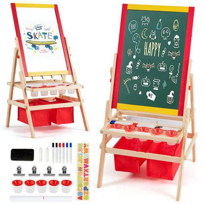 Double-Sided Children's Art Easel with Flip-Over Feature