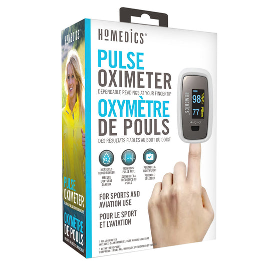 Homedics Advanced Pulse Oximeter for Accurate Health Monitoring