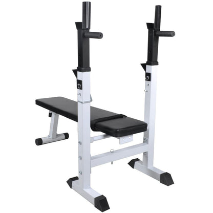Fitness Workout Bench - Durable Straight Weight Bench for Strength Training
