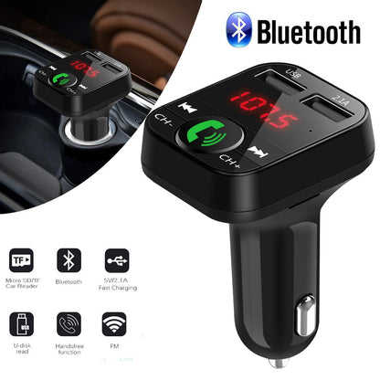 Car Charger Receiver with FM Transmitter