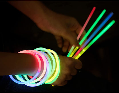 Bulk Glow Sticks Party Supplies , Set of 70 8 Inch Glowsticks with Connectors , Illuminate your Party with Glow in the Dark Light up Sticks | Exquisite Party Favors and Decorations