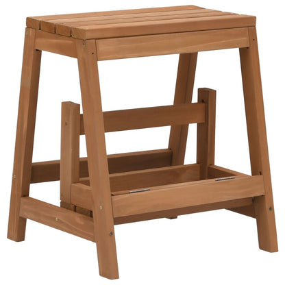 Foldable Step Stool Solid Firwood