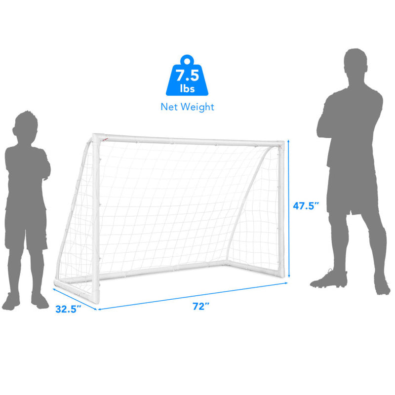 Durable Soccer Goal with Sturdy UPVC Frame and Resilient High-Strength Netting