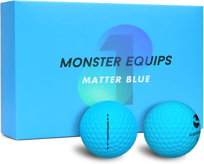 Premium Tour Performance Golf Ball Set with Advanced Soft Feel and Long Distance, Featuring Matte Finish and Supersoft Core - Pack of 12 Including Golf Tees